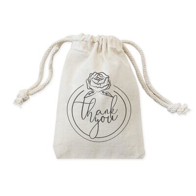 Thank You Wedding Favor Bags, 6-Pack
