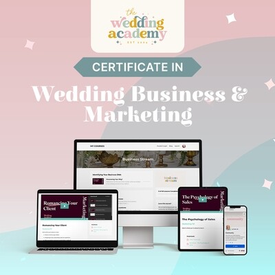 Certificate in Wedding Business & Marketing