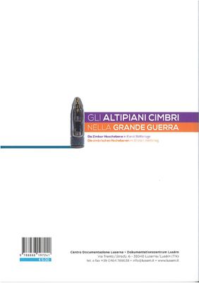 &quot;Gli altipiani cimbri nella Grande Guerra&quot;