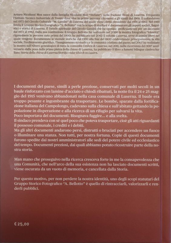 Luserna terra di carbonai, malghesi... emigranti. / Lusérn lånt vo kholar, kentsch... auzlendar