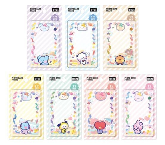 BT21 - Fotokarten Rahmen
