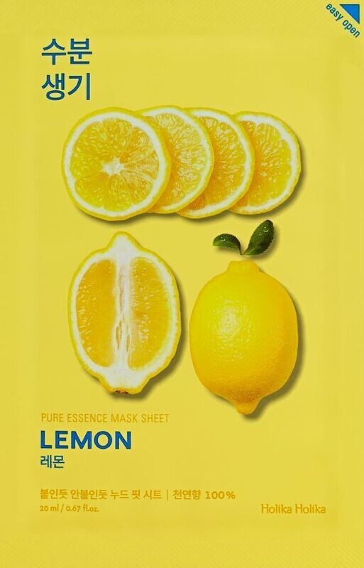 Holika Holika - Pure Essence Mask Sheet Lemon Holika Holika - Pure Essence Mask Sheet Lemon