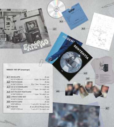 NMIXX – 1st  EP: Expergo; Standard Version, Version: A (schwarz/ weiss)