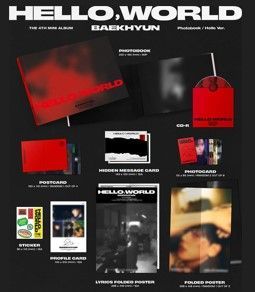 BAEKHYUN (EXO) - Hello, world (photobook ver.), Version: Hello (rot)