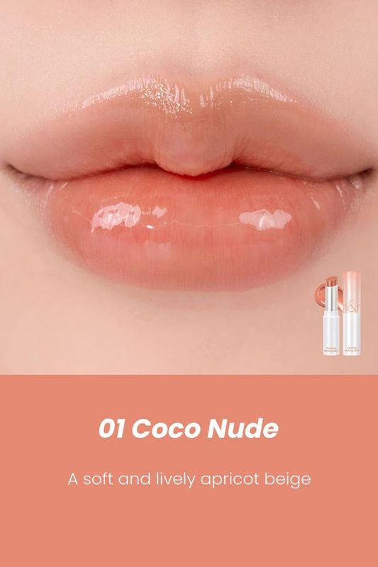 ROMAND Glasting Melting Balm, Colour: 01 Coco Nude