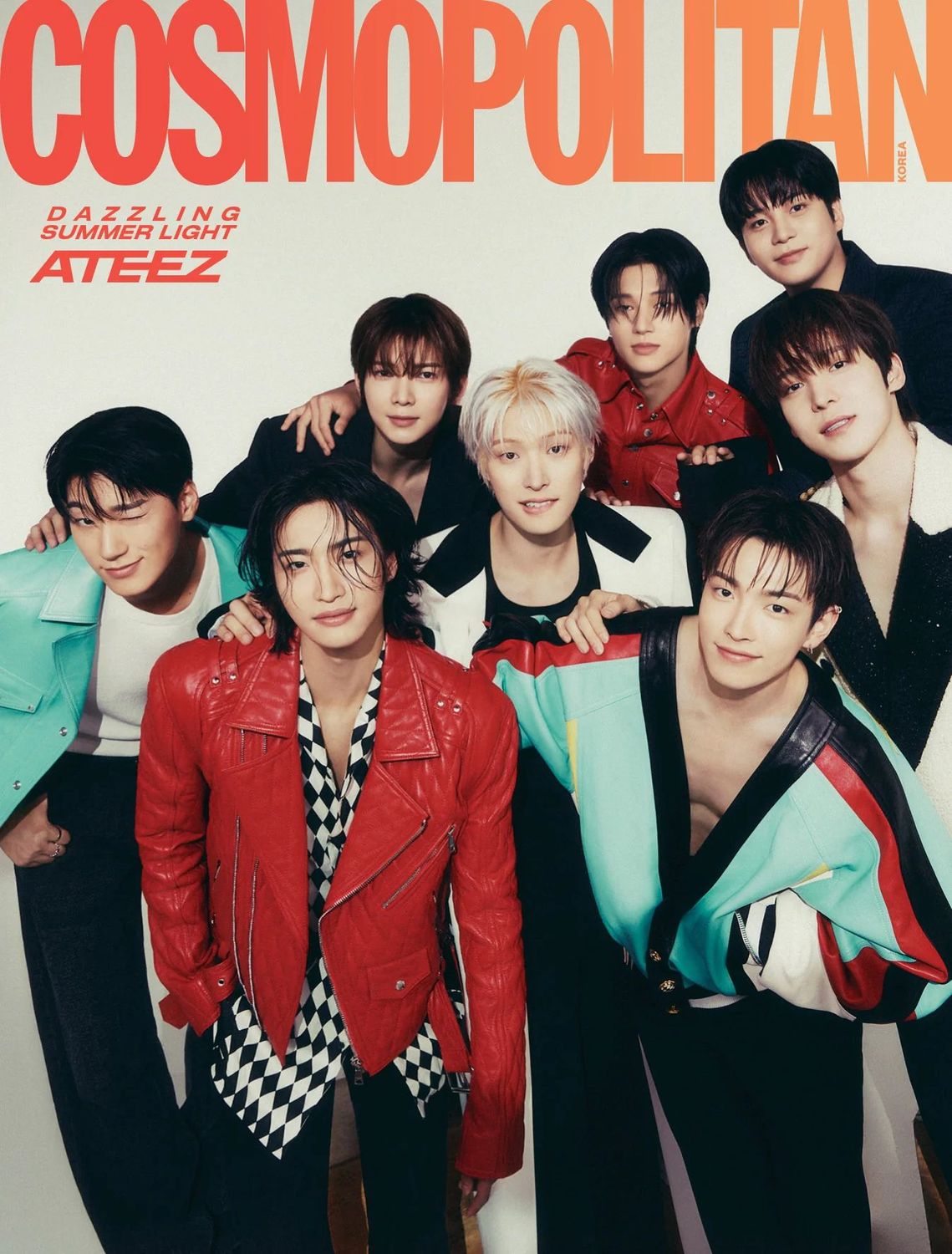 Magazin Cosmopolitan Korea: ATEEZ-Cover 07/24, Version: Gruppe 1