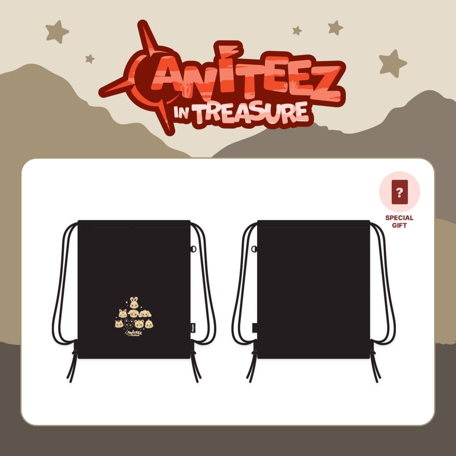 ATEEZ x ANITEEZ [Aniteez in Treasure] String Bag  (Tasche)