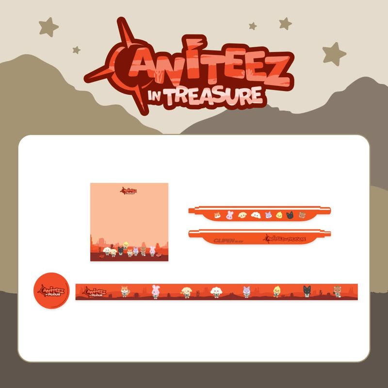 ATEEZ x ANITEEZ [Aniteez in Treasure] Stationary Set