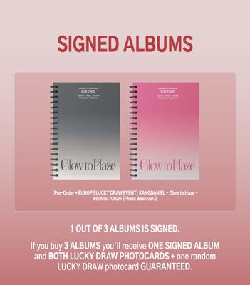 Kang Daniel - Glow to Haze [Europe Lucky Draw] (Photobook Version)