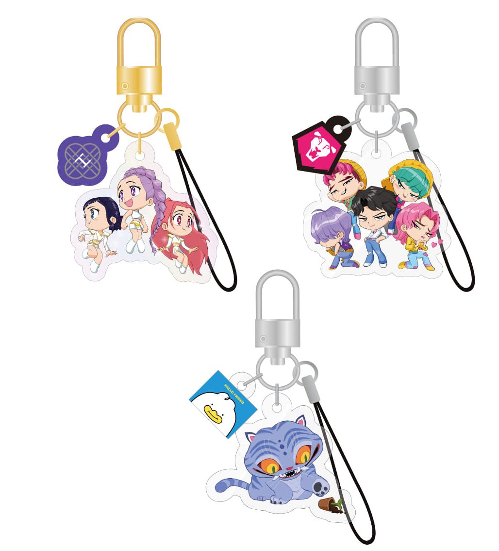 K-Pop Demon Hunters - OFFICIAL LIGHT STICK KEYRING CHARM