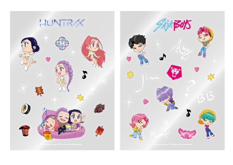 K-Pop Demon Hunters - official Light Stick Deco Sticker Pack K-Pop Demon Hunters - official Light Stick Deco Sticker Pack