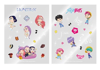 K-Pop Demon Hunters - official Light Stick Deco Sticker Pack