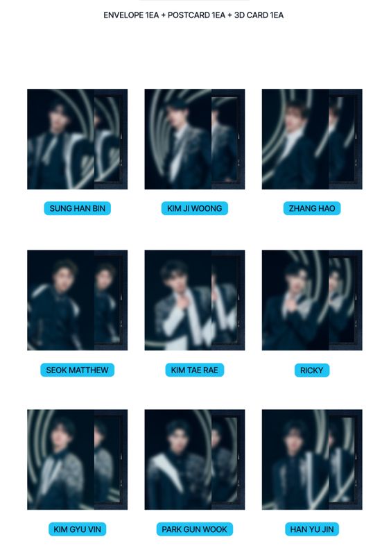 Zerobaseone - Concept 3D foto (timeless world merchandise)