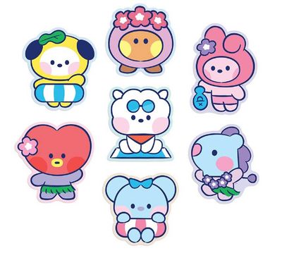 BT21 Mouse Pad Summer sky