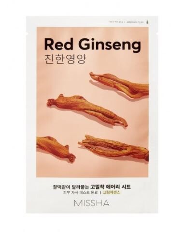 Missha - Airy Fit Sheet Mask Red Ginseng Missha - Airy Fit Sheet Mask Red Ginseng