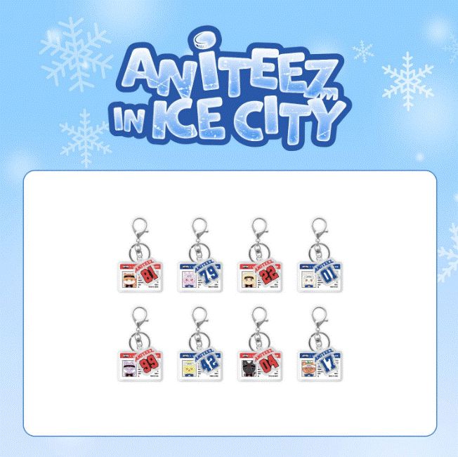 ANITEEZ in Ice City [Ateez] - Hockey Player Card Acrylic Keyring