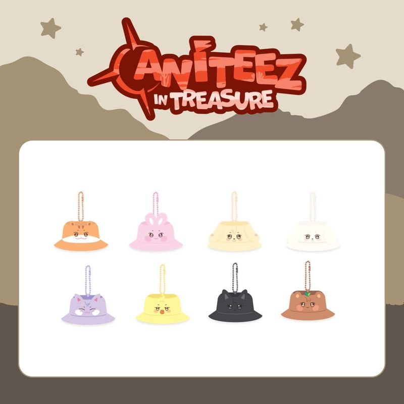 ATEEZ x ANITEEZ [Aniteez in Treasure] - Bucket Hat Keyring