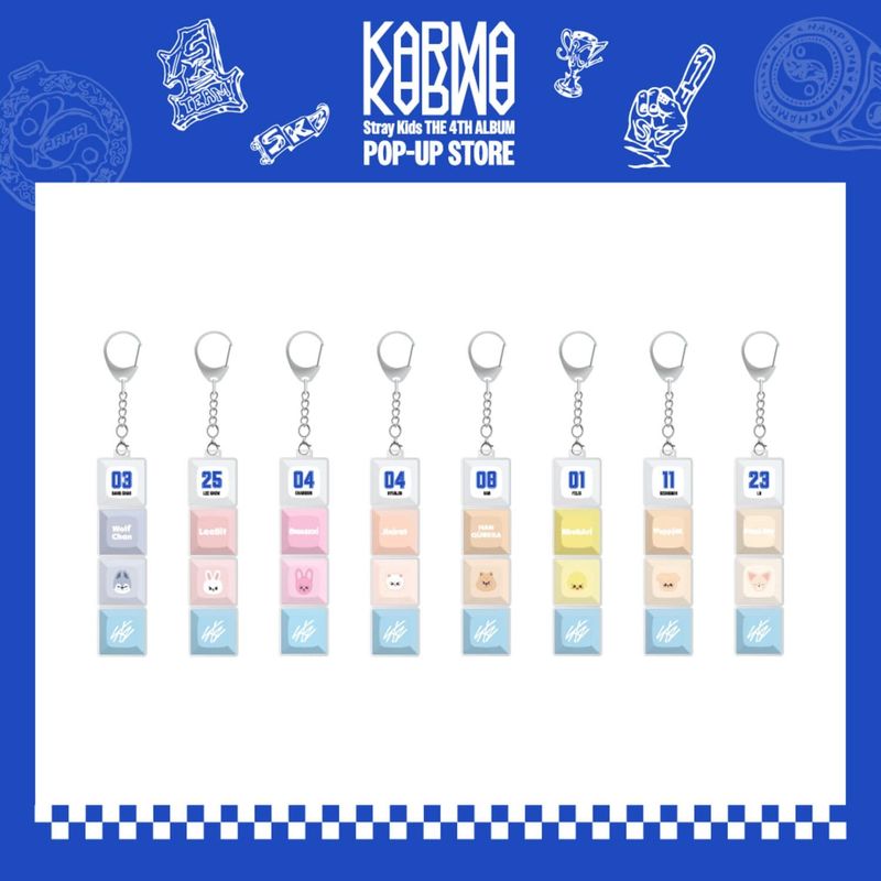 Stray Kids POP-UP STORE [KARMA] - Keycap Keyring
