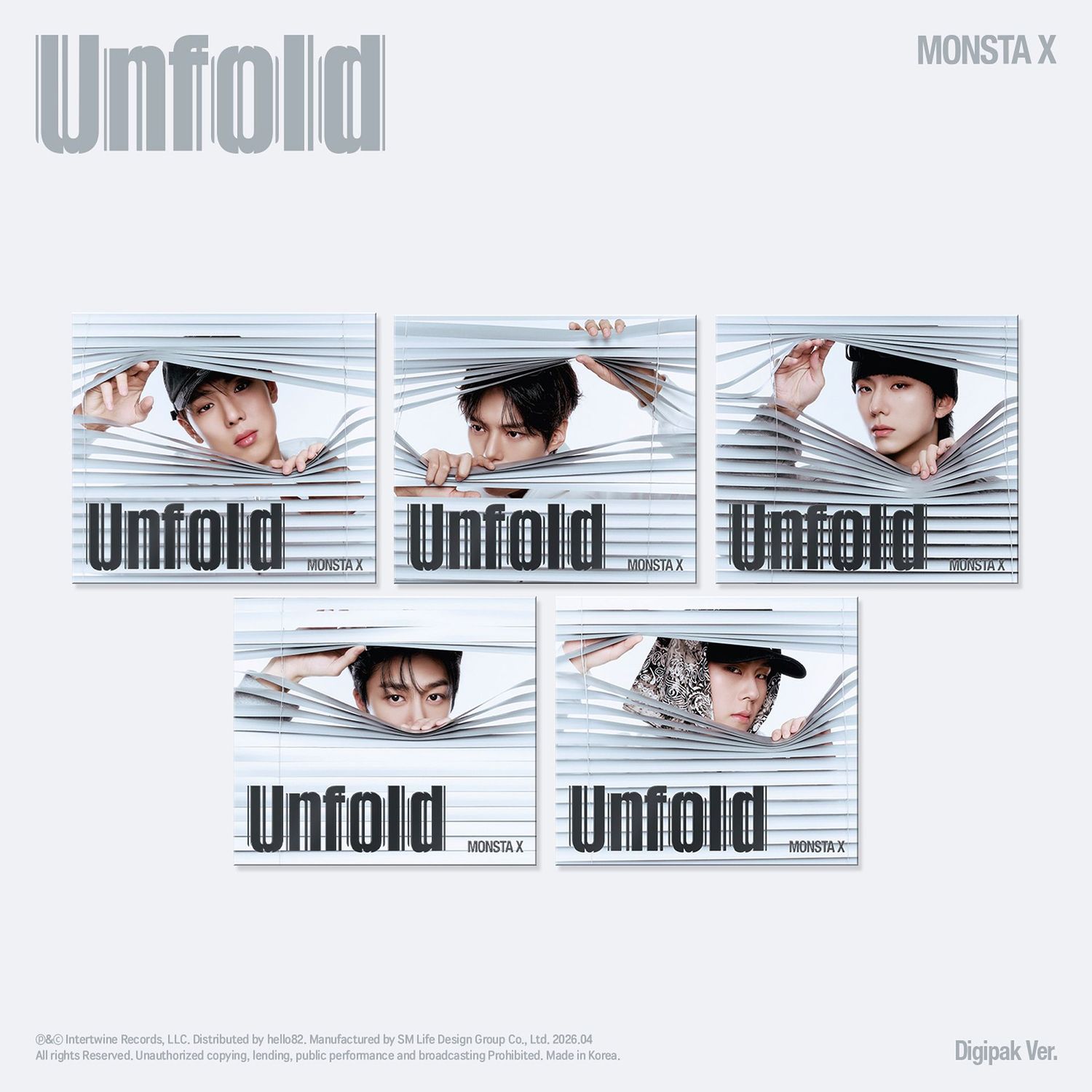 [Signed] MONSTA X - Unfold (Digipak)[Vorbestellung]