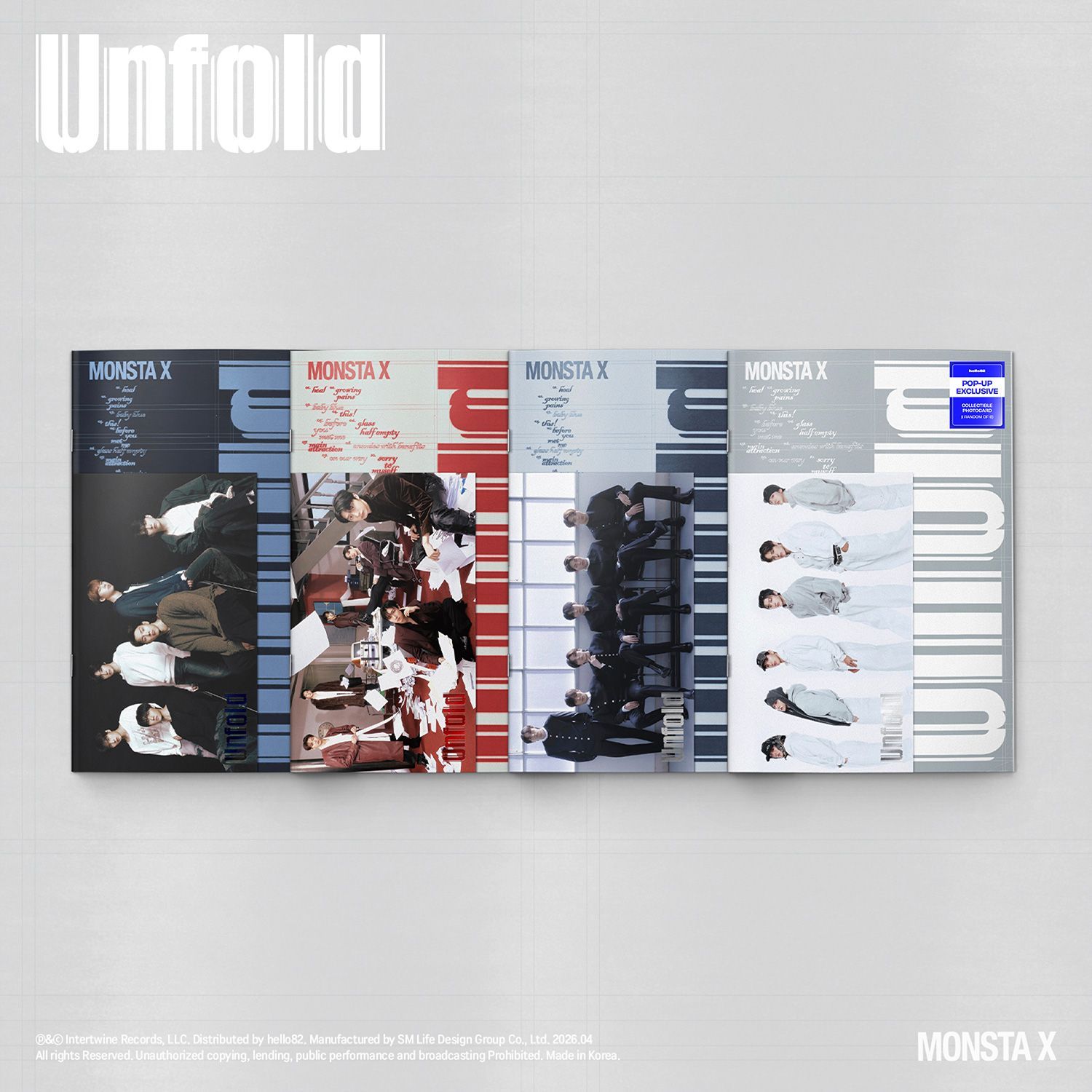 MONSTA X - Unfold - POP-UP Exclusive MONSTA X - Unfold - POP-UP Exclusive