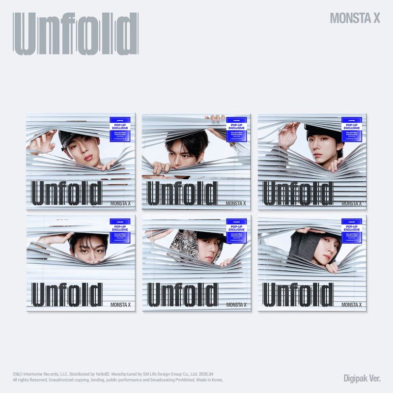 MONSTA X - Unfold - POP-UP Exclusive (Digipak) MONSTA X - Unfold - POP-UP Exclusive (Digipak)
