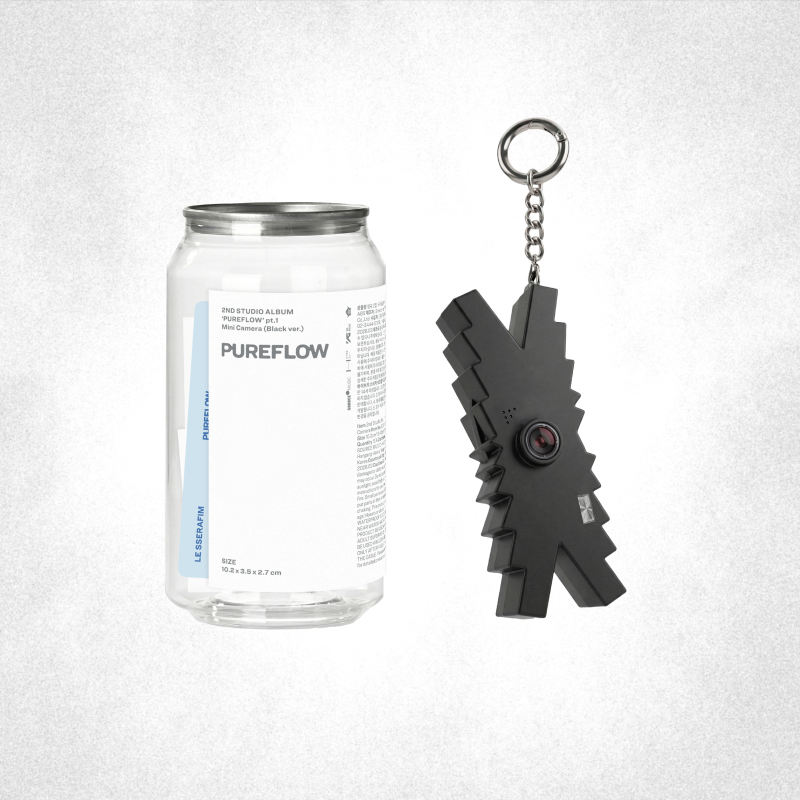 LE SSERAFIM - 2nd Studio Album ‘PUREFLOW’ pt.1 (Mini Camera Ver. / Black Ver.)[Vorbestellung]