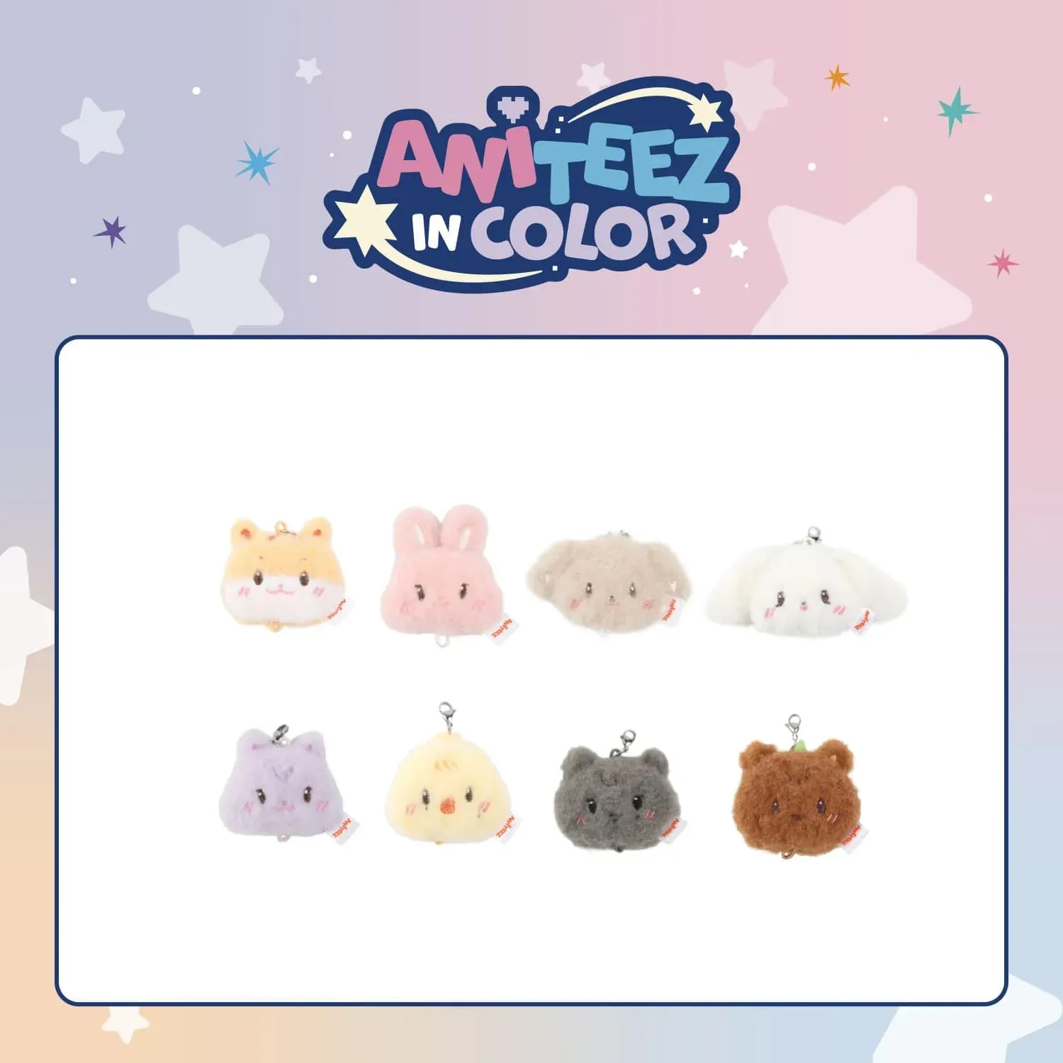 ATEEZ - LINKABLE FACE KEYRING [ANITEEZ IN COLOR][VORBESTELLUNG]