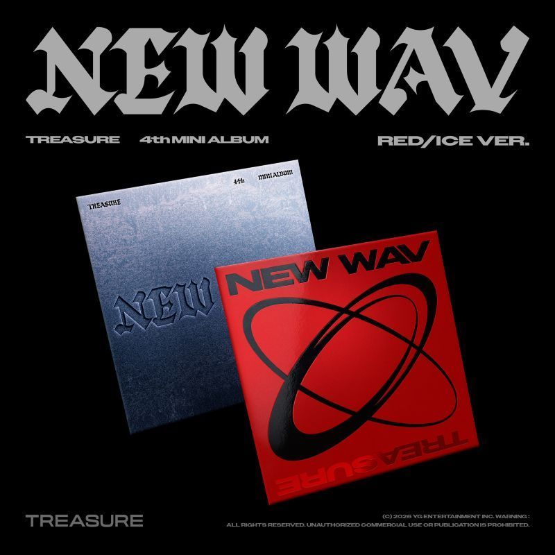 TREASURE 4th MINI ALBUM[NEW WAV] (RED VER./ICE VER.)[Vorbestellung]