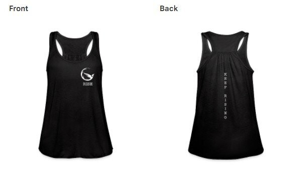 Women's Black Racer Tank