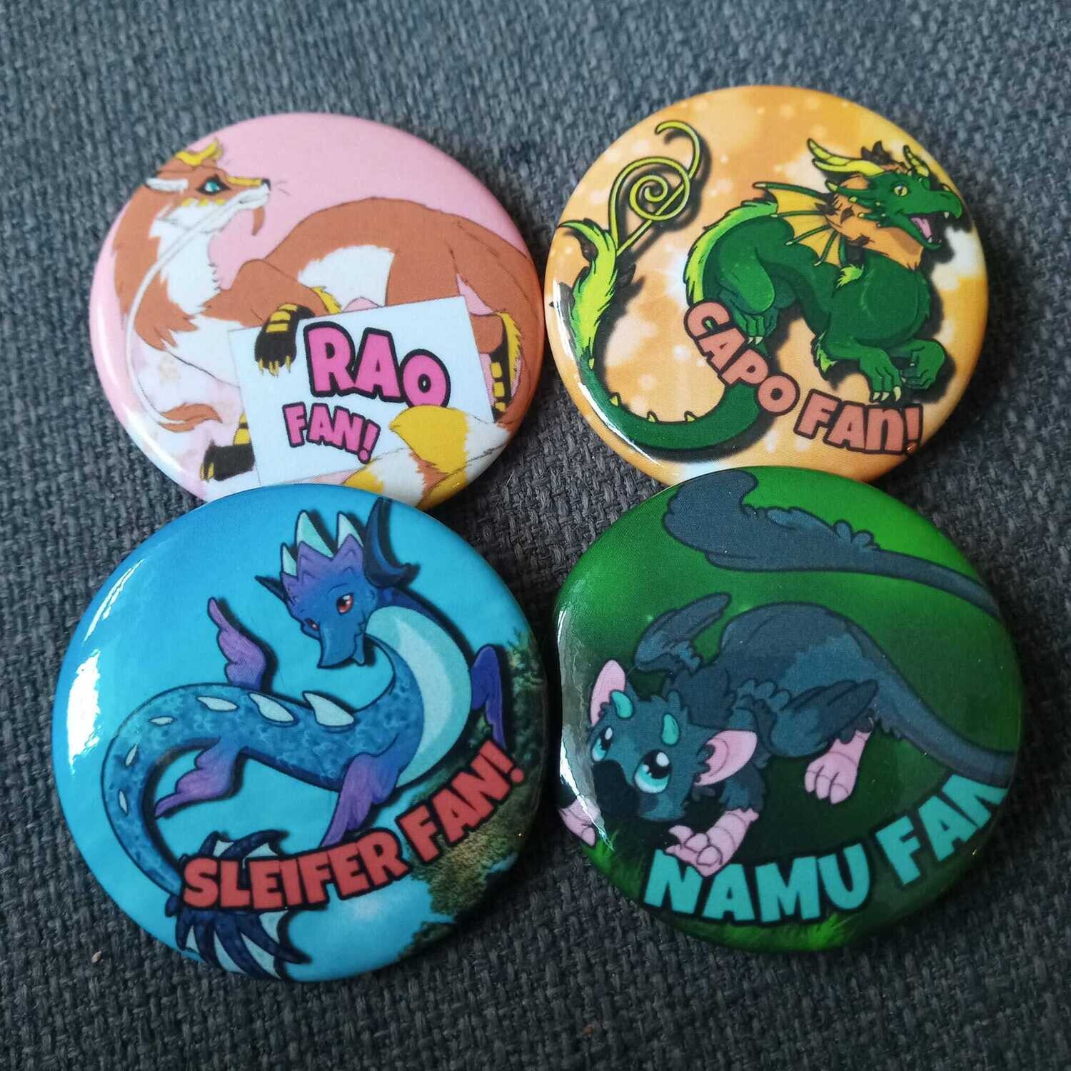Cari's Creatures Character BUTTONS