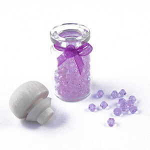 3mm Thunderpolish Crystal BiCone in Bottle - 144 Pieces - Light Purple