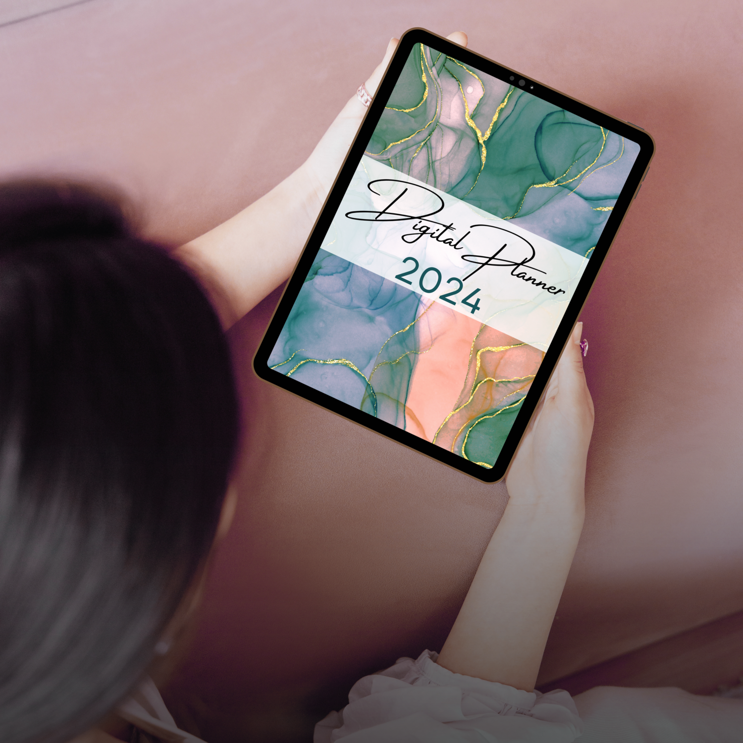 Premium Commercial & Personal Use Digital Planner Canva Template | Hyperlinked Tabs | Canva Digital Planner | Portrait Layout | 2024 Digital Planner | Dated Planner for 2024