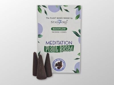 Stamford pflanzenbasierte Backflow Rückfluss Räucherkegel – MEDITATION Stamford pflanzenbasierte Backflow Rückfluss Räucherkegel – MEDITATION