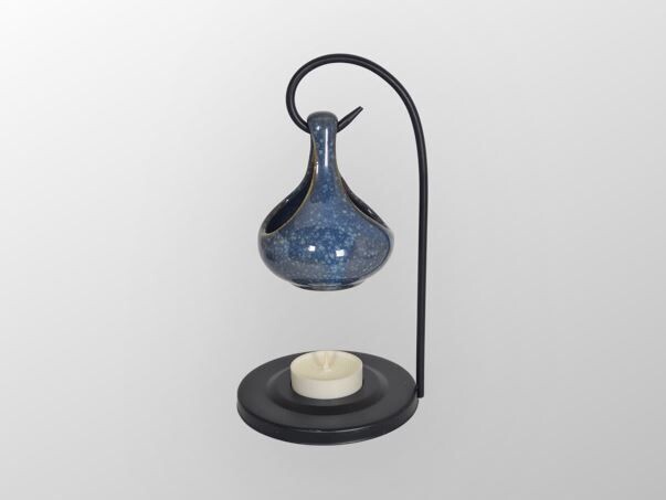 Hängende Duftlampe in Tränen-Form (blau) / Oil Burner