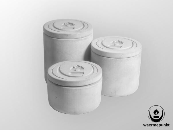 3er-Set Betonknisterkerze Citronella 3er-Set Betonknisterkerze Citronella