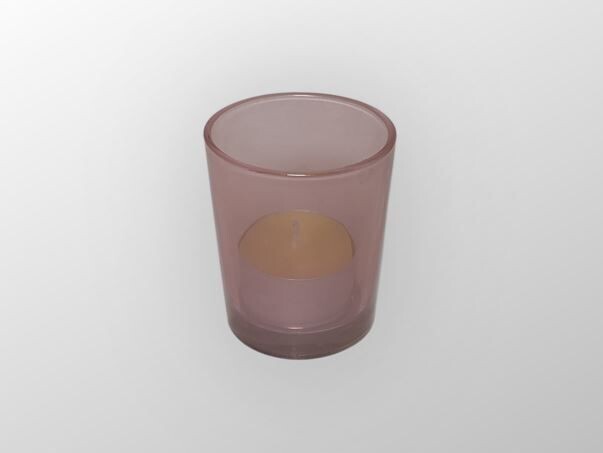 Deko Teelichtglas Rosenholz