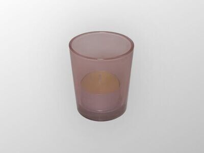 Deko Teelichtglas Rosenholz