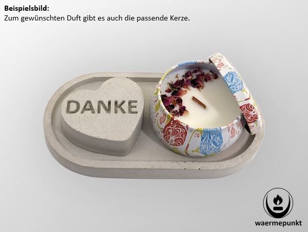 Set - einfach mal Danke sagen mit Duftknisterkerze Flower