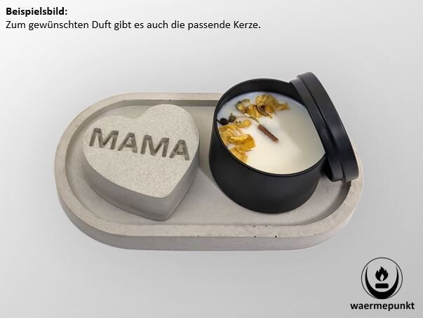 Set - Love Mama mit Duftknisterkerze Black Beauty