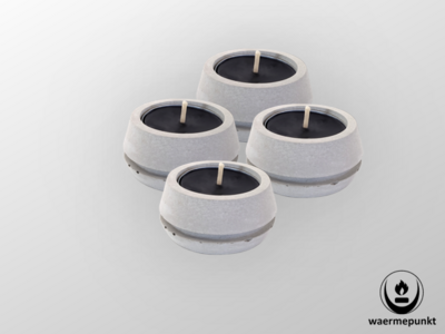 Teelichthalter Handmade aus Beton 4Stück Teelichthalter Handmade aus Beton 4Stück