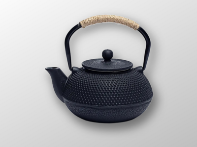 Teekanne im japan. Stil Tetsukyusu emailliert