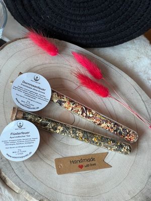 Tee im Reagenzglas Flüsterfeuer