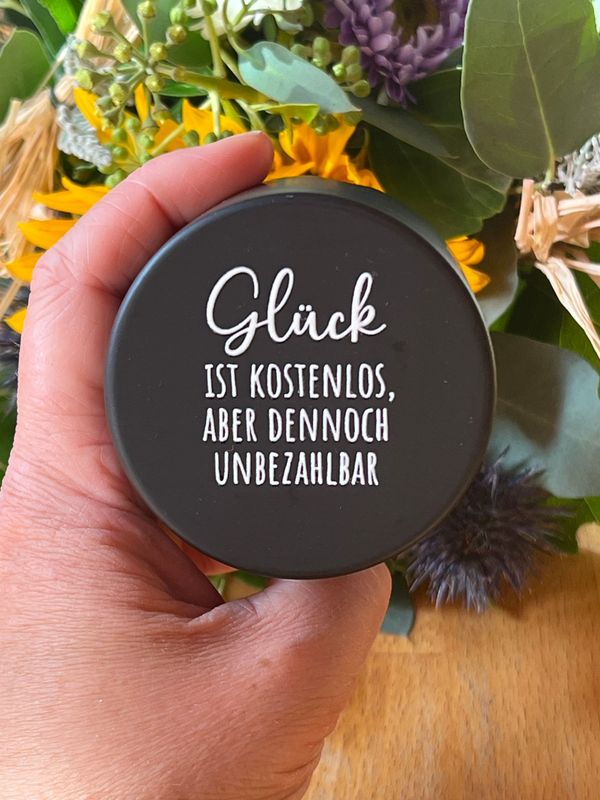 Motivdeckel -GLÜCK ist .....