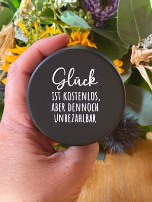 Personalisierter Deckel -GLÜCK ist .....