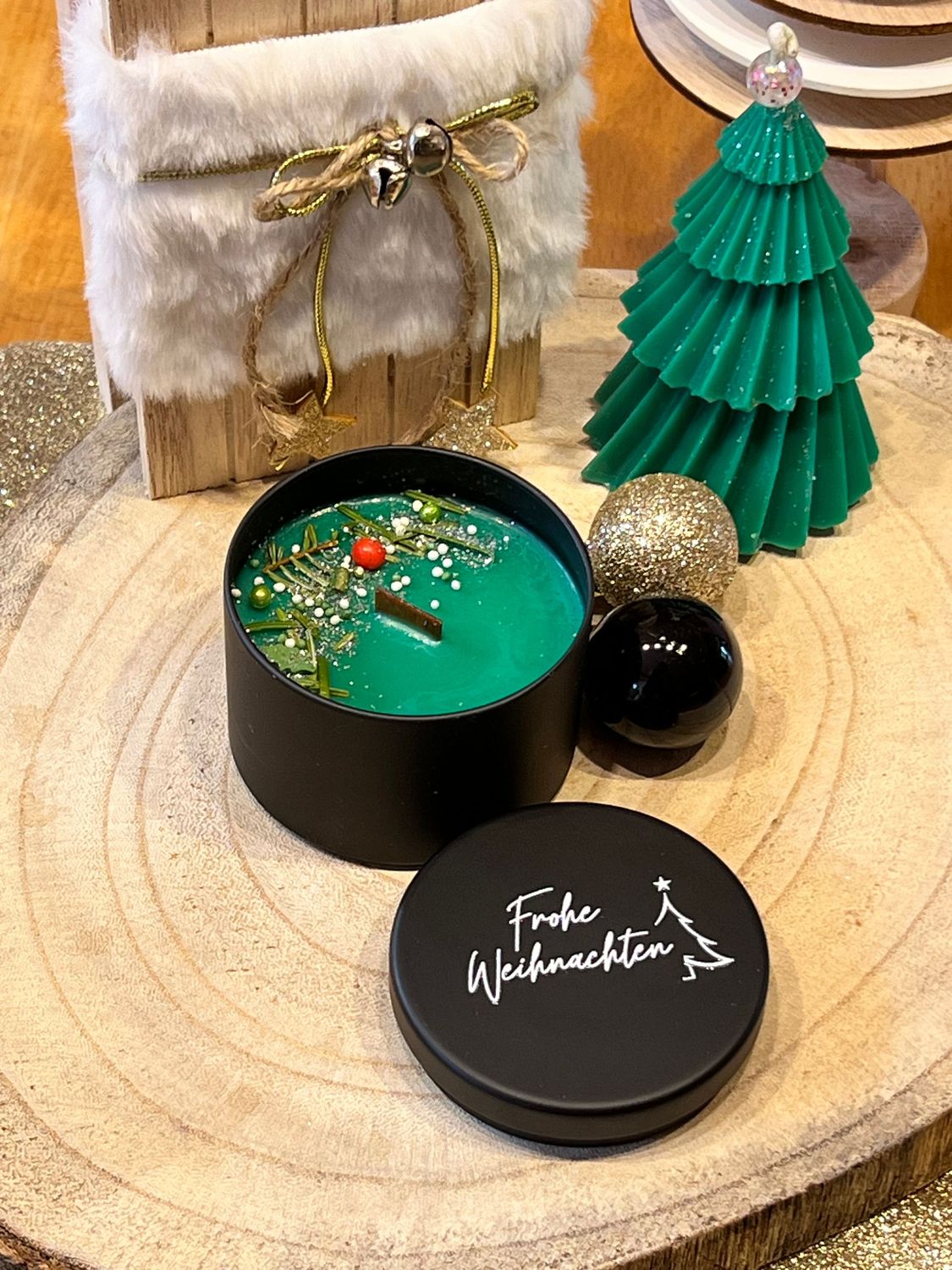 Tannenbaum - Duftnkisterkerze Black Beauty