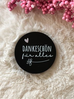 Motivdeckel - Dankeschön für alles