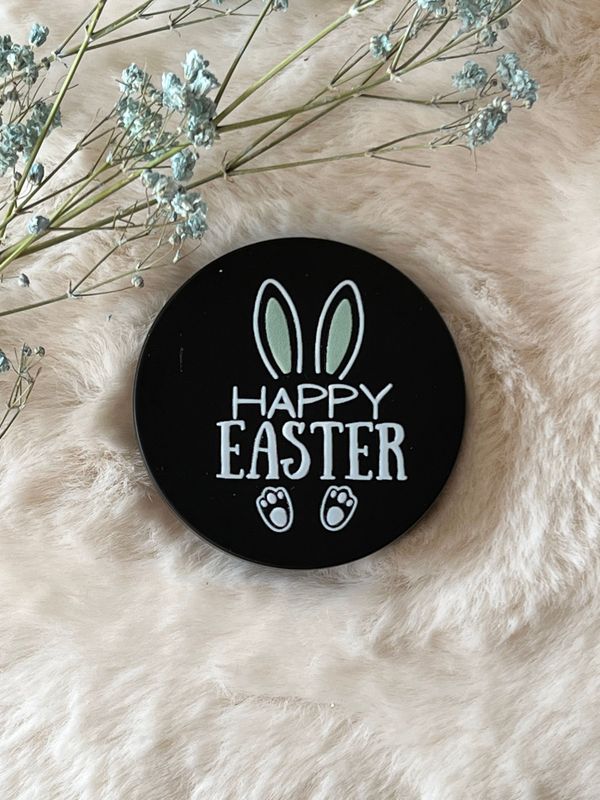 Motivdeckel - Happy Easter grüne  Ohren