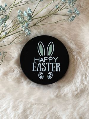 Motivdeckel - Happy Easter grüne  Ohren