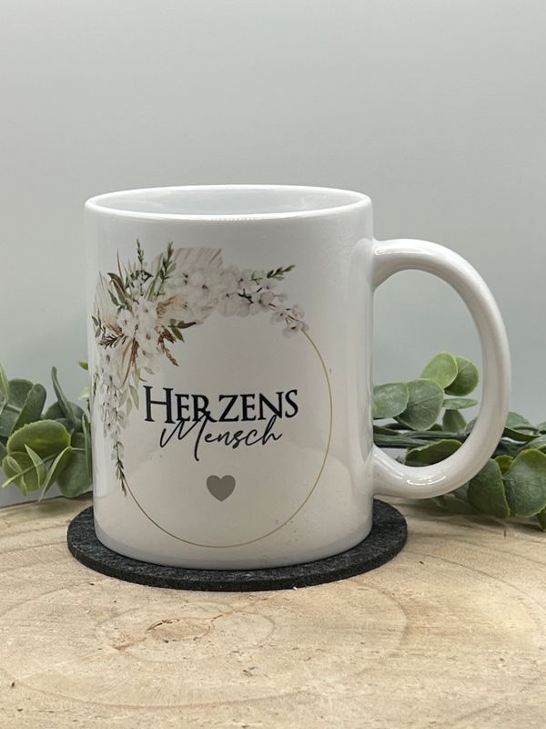 Herzmensch - Keramiktasse