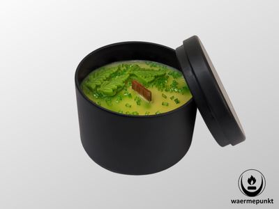 Hanfblatt Vanille - Duftnkisterkerze Black Beauty Hanfblatt Vanille - Duftnkisterkerze Black Beauty